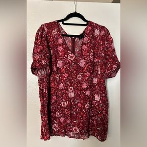 Lane Bryant Floral Peplum Top